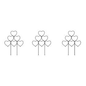 Augbeer 445021268245 14.6 Inch Metal Stackable Plant Support Trellis For Indoor Climbing And Pot