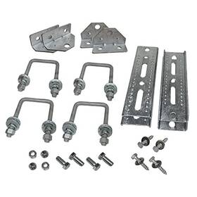 Automotive Authority Llc 810132341335 8 Inch Galvanized Swivel Top Bunk Bracket Kit With Hardware For Boat 4 Pack