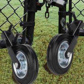 Auxdee 772093194309 6 Inch Heavy Duty Gate Wheel Pack Of 2 Farm Wheels For Chain Link Fence Ga