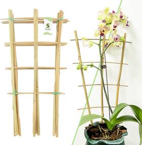 Avalution 313054688606 5 Pack 16 Inch Bamboo Trellis For Climbing Plants Support House