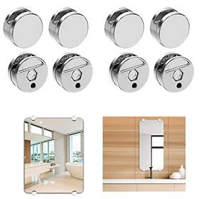 Awen 741326206591 Mirror Clips Mounting 8 Pcs Silver