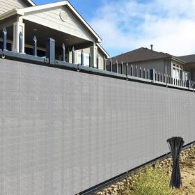 Awnpro Ssfs13e0650lgy Privacy Fence Screens 6ftx50ft Sun Block Windscreen With Heavy Duty Commercial