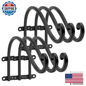 Ayaygd B0bydq1xd9 6-pack 12 Inch Heavy Duty Plant Hangers Outdoor Bracket For Baskets Lanterns