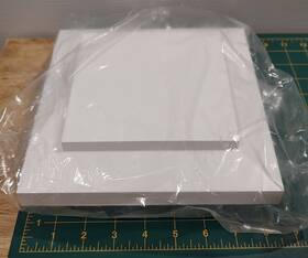 Azek 825025060996 8 Inch X Composite Island Post Or Fence Caps In White - Fits 5