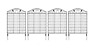B01n907pju Mtb Supply Black Coated Steel Decorative Garden Fence 696566976400