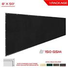 B076425m6c Privacy Shade Cloth Fence Screen Commercia Black 634630029270