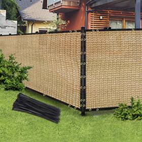 Badao 744759116772 Sand 5ft X 50ft Outdoor Privacy Screen Fence And Mesh Shade Net Cover Ideal For G