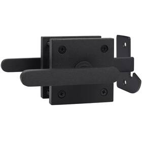 Barnsmith Jbc101-gt01-mbk Gate Latch Heavy Duty Double Side Latches Matte Black Fence