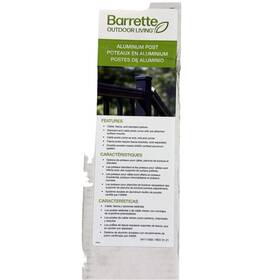 Barrette Outdoor Living 040933413782 Aluminum Post Black 39