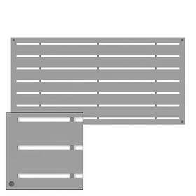 Barrette Outdoor Living 040933503841 2 Ft. X 4 Boardwalk Gray Polypropylene Decorative Screen Panel