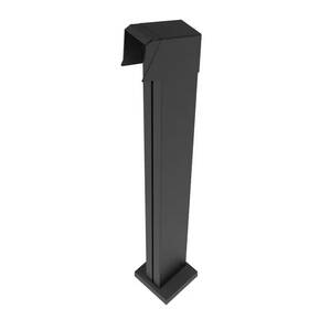 Barrette Outdoor Living 313047010049 2 Inch X 4 38 Elevation Aluminum Matte Black Stair End Post For Cable R