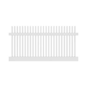 Barrette Outdoor Living 313087614634 Yukon Straight 4 Ft. H X 8 W White Vinyl Fence Panel Unassembled
