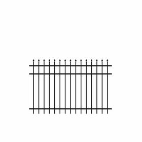 Barrette Outdoor Living 313113778767 Cascade Standard-duty 4 Ft. H X 6 W Black Aluminum Pre-assembled Fence Panel