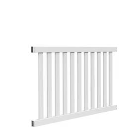 Barrette Outdoor Living 445006318392 Colorado 4 Ft. H X 6 W White Vinyl Picket Fence Panel Unassembled