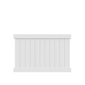 Barrette Outdoor Living 711181514063 Washington 4 Ft. H X 6 W White Vinyl Fence Panel Unassembled