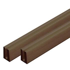 Barrette Outdoor Living 726084126497 4 Ft. Brazilian Walnut Vinyl Lattice Cap 2-pack