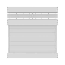 Barrette Outdoor Living 73045801 Horizontal Boardwalk 6 Ft. H X W White Vinyl Fence