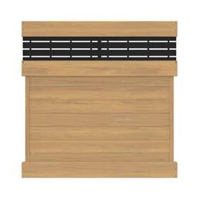 73045804 Barrette Outdoor Living Horizontal Boardwalk 6 Ft. H X W Cypress Semi-privacy Vinyl Fence Panel