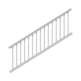 Barrette Outdoor Living 73053499 Bella Premier Series 8 Ft. X 36 Inch White Vinyl Stair Rail Kit With Colonial