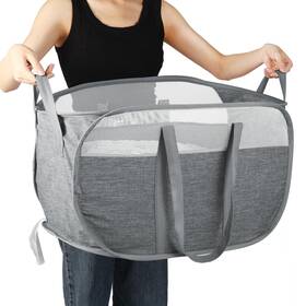 Bb3-1 Battoo Collapsible Laundry Baskets Tear Proof Pop Up Hamper With ... Fast Ship