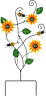Bayn 30 Inch Sunflower Garden Stake Decorative Art Metal Wall Decor Trellis
