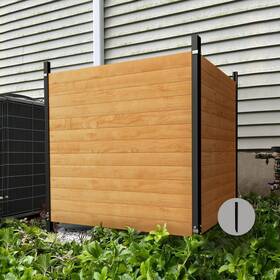 Beimo Zl-0020 Air Conditioner Fence Wood Privacy Screen Horizontal Panels For