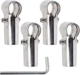 Benliudh 744759097552 Fence End Rail T Clamp 1 Inch Stainless Steel Chain Link Parts Pipe