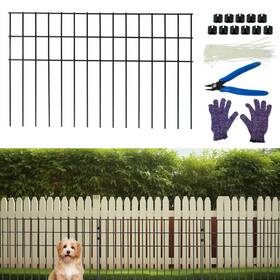Bettercloud 940981271942 10 Pack No Dig Animal Barrier Fence Black Protective 24 Inch X15