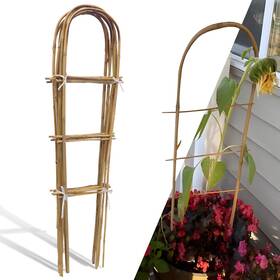 Biotolot Biotolot-wzfj-003 10 Pack 4ft U-shape Bamboo Trellis For Climbing Plants Natural Garden Trelli