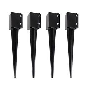 Bisupply 840145800062 24 Inch Fence Post Anchor Ground Spike Metal Stakes Base