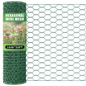 Bittesnew Xkh-ljw16-50grn 16 X 600 Inches Chicken Wire For Floral Arrangements Green Hex