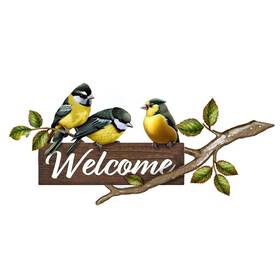 Jsn01 Bjhguo Metal Bird Decoration For Courtyard Garden Outdoor Fence Tree Branch - Cr