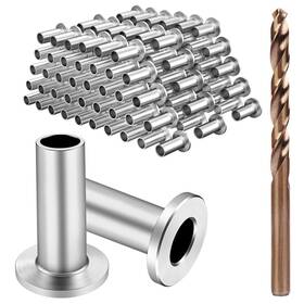 B0bwf5kmdv Blika 100pk Stainless Steel Protector Sleeves For 1/8 Inch 5/32 3/16 Deck Cable