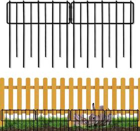 Blingluck Dzfgf12 Animal Barrier Fence 12in H X 28.00ft L Upgrade 1.26 In Gap Decorative Fences