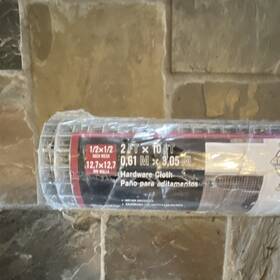 0492398 Blue Hawk Hardware Cloth 2ft X 10ft Steel 1/2in Square Mesh 19 Awg