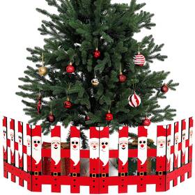 Blulu Zj-blulu-65001 4 Pack 12 Inch Christmas Tree Gate Santa Claus Fences Fo