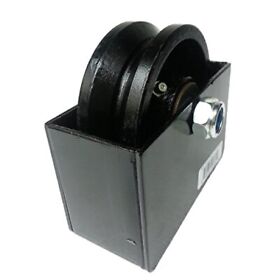 Bobco Metals 4inch Cast Iron V Groove Wheel Roller Bearing Residential Bobco Metals 4inch Cast Iron V Groove Wheel Roller Bearing Residential