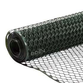 Boen 445053511562 2 Ft. X 25 Plastic Poultry Hex Garden Fence Netting Green Boen 445053511562 2 Ft. X 25 Plastic Poultry Hex Garden Fence Netting Green