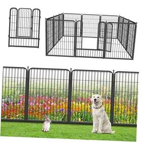 Bosely Gf-yg-32in-10p Garden Fence 32in X23ft 10 Pack Rustproof Metal Panels 23ft L H
