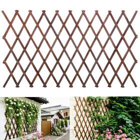 Bounmer 751753961451 Expandable Garden Trellis 38 Inch X 89 Large Wooden Lattice Fence Wall Panel La