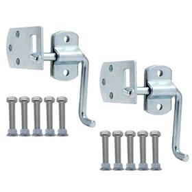 400-z Boxer Truck Corner Gate Latch Sets With Bolts And Screws - 2 Set Silver 400-z Boxer Truck Corner Gate Latch Sets With Bolts And Screws - 2 Set Silver