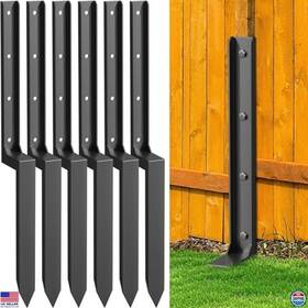 Brand Nessxa 036-6 6 Pack Heavy Duty Fence Post Repair Kit 33.6 Inch Ground Spike Anchors