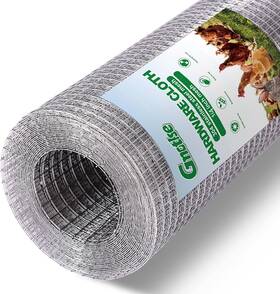 Branded 313104538530 304 Stainless Steel Mesh Hardware Cloth 1/4 Inch Chicken Wire Fencing 12in 10ft