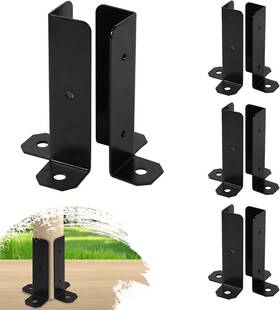 Branded 445008438425 8pcs Adjustable Post Base Bracket Fit 1.5x1.5 2x2 2x4 4x4 Deck Anch