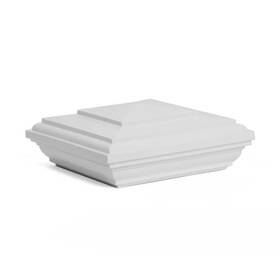 Branded 445023669675 Armorguard 4 Inch X White New England Plastic Beveled Post Sleeve Cap
