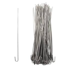 Branded 619438723223 Aluminum 8inch 100 Packs Chain Link Fence Ties 12.5 Gauge Wire Hook New