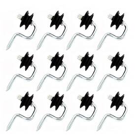 Branded 705353628955 12 Pcs Wood Post Screw-in Corner Bracket With Insulator Anchors