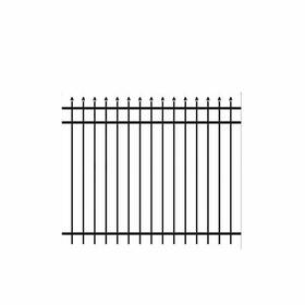 73008702 Branded Barrette Outdoor Living Fence Panel 5ft H X 6ft W Standard-duty Aluminum Black