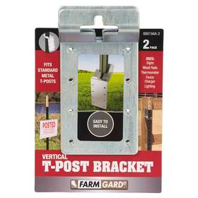 Branded 889194a-2 Vertical T-post Bracket 2-pack