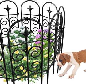 Fence03 Branded 8 Panels 32in H 10ft L Decorative Garden Fences And Borders For Dogs No Dig Me